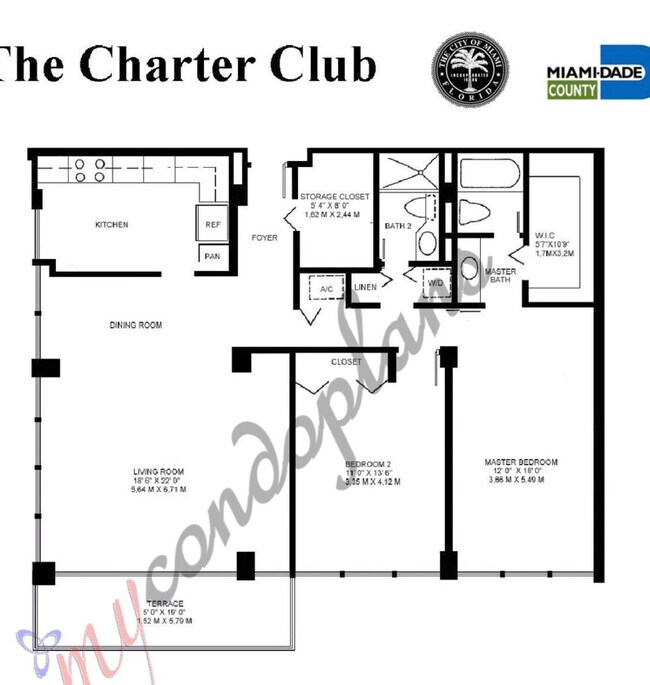 Apartment layout - 600 NE 36th St