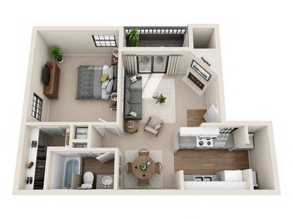 Floorplan - Promontory Point Apartments