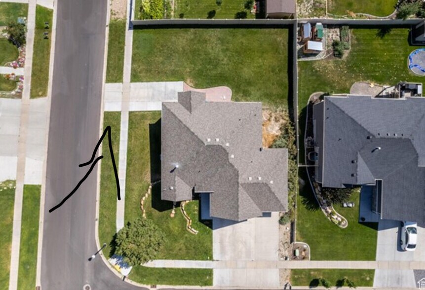 Arrow points to parking pace - 1232 S Regal View Dr