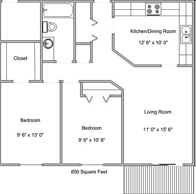 2BR/1BA - Westwood Estates