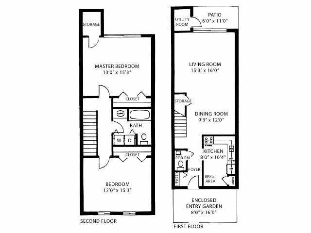 2BR/1.5BA - The Lakes