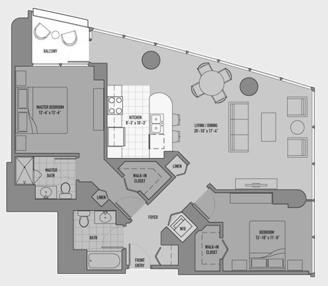 Floorplan - Atwater Apartments