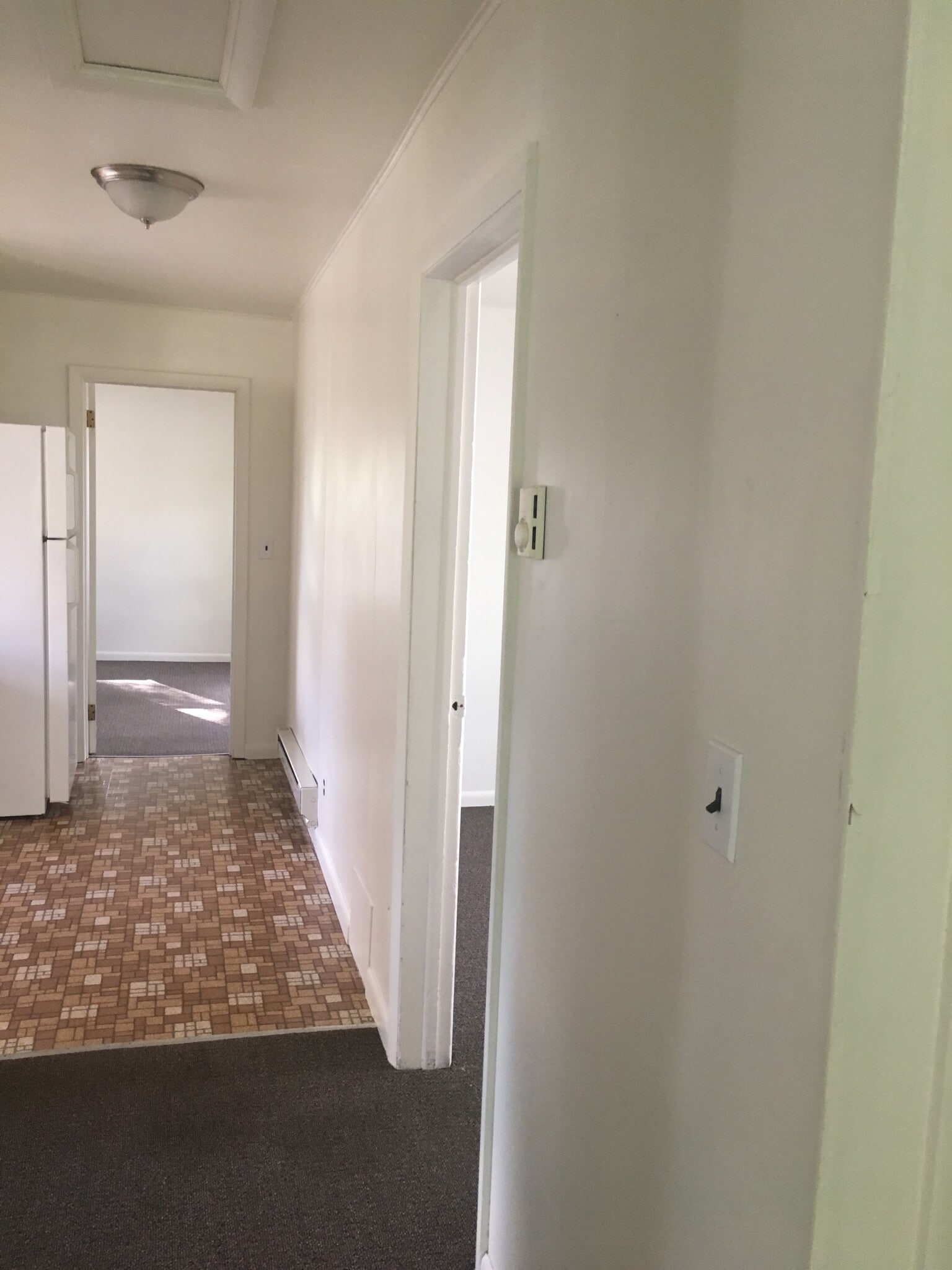 Upstairs Unit 210-B view to back bedroom - 210 S Fancher Ave