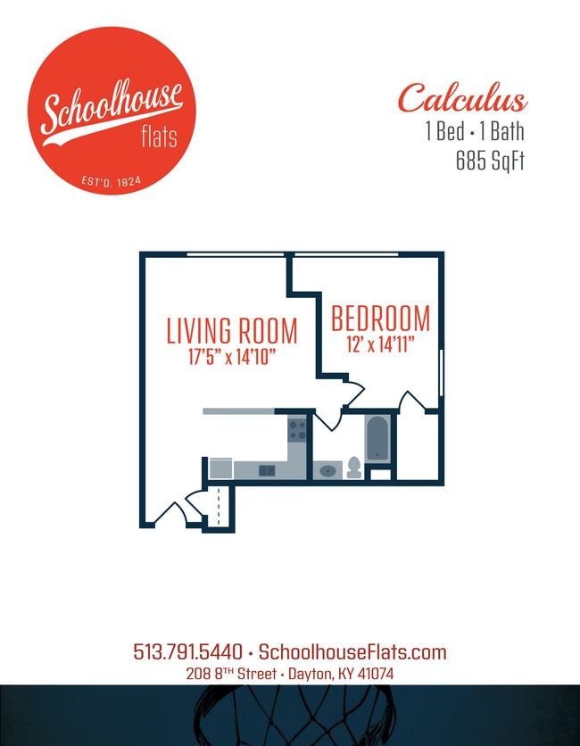 Floorplan - Schoolhouse Flats Apartments