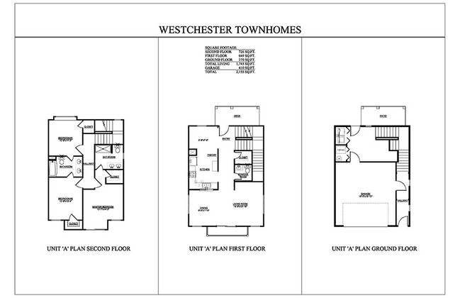 3BR/2.5BA - Westchester Townhomes Apartments