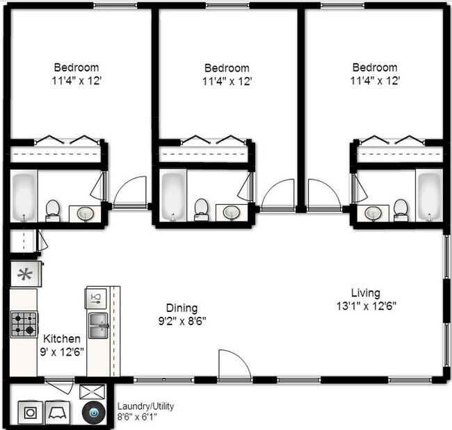 Primary Photo - 1911-A/B Tabor Village Dr.