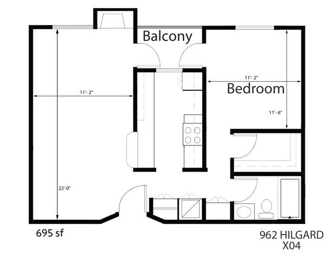 Floorplan - Chateau Hilgard