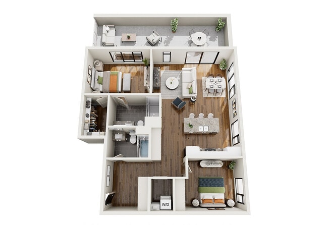 Quasar 2 BR - 1,223 SF - NOVA