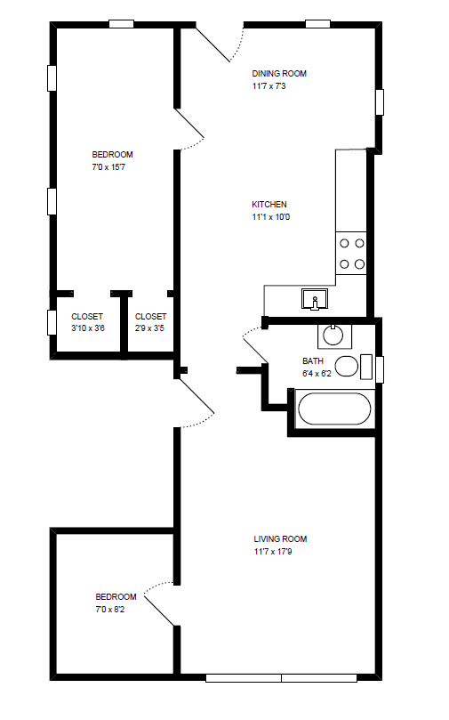 Floorplan - 1841 N Hermitage