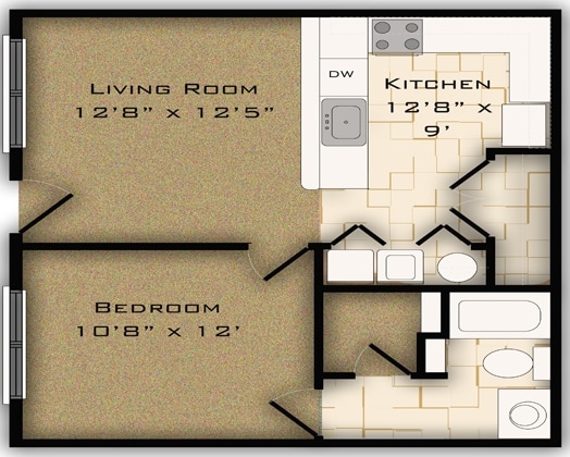 1BR/1BA - C&W Remington Park Apartments