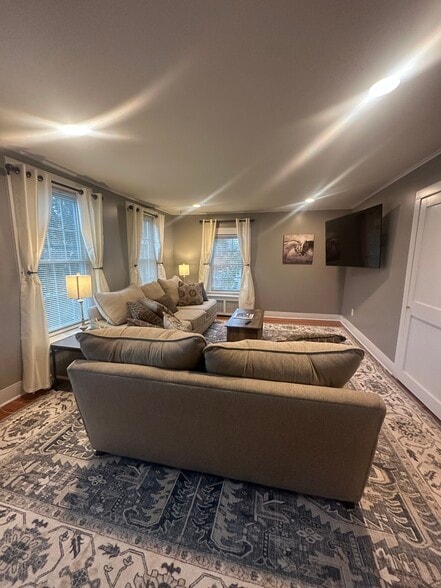 Large living room with brand new smart tv, - 175 Lake Ave