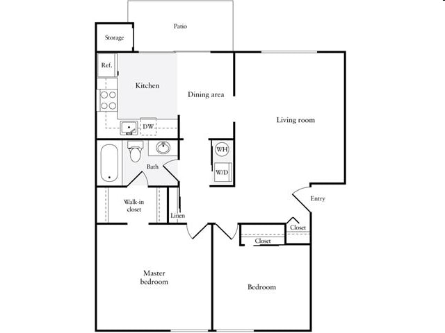 2BR/1BA - Redmond Park Apts
