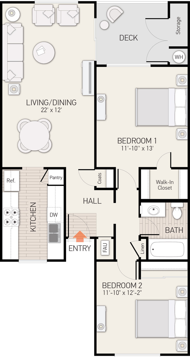 Floorplan - Windwood Knoll Apartment Homes