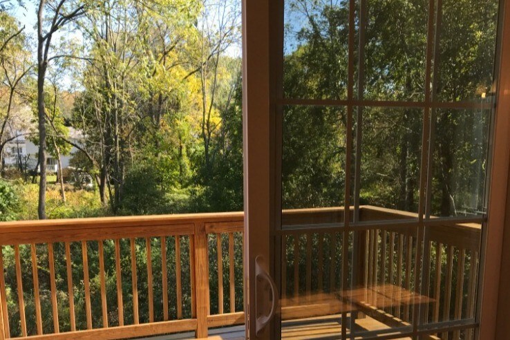 Deck view from kitchen. - 1088 W Boylston St