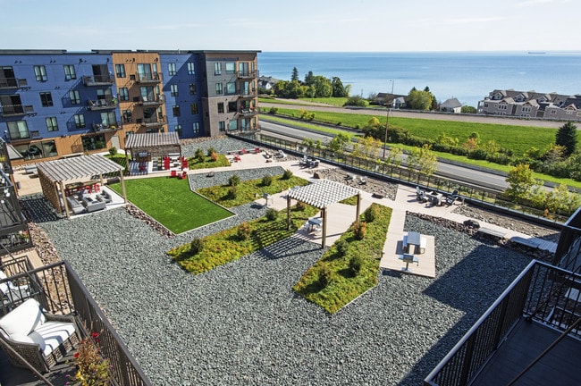 4,800 SF Amenity Deck overlooking Lake Superior