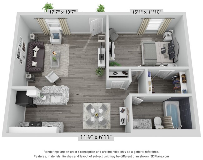 Floorplan - Morgan Place Apartment Homes