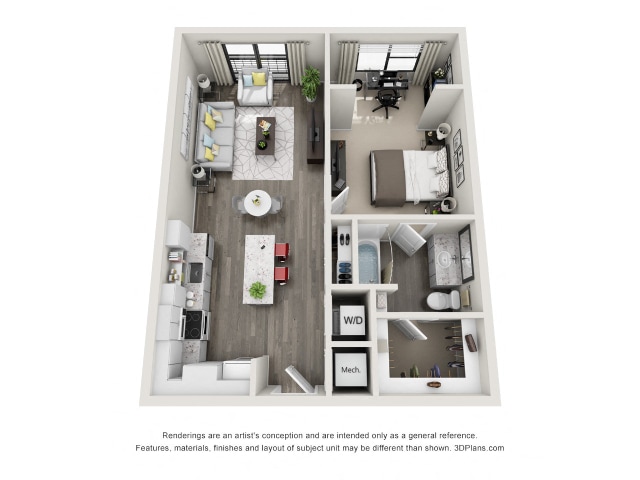 Floorplan - Asbury Flats