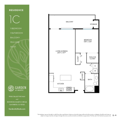 Floorplan - Garden at 3Roots