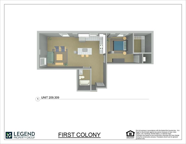 Floorplan - First Colony Flats