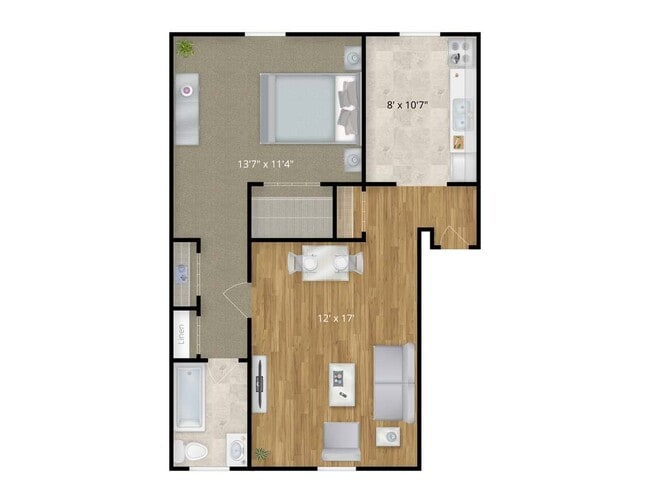 Floorplan - Barcroft Apartments