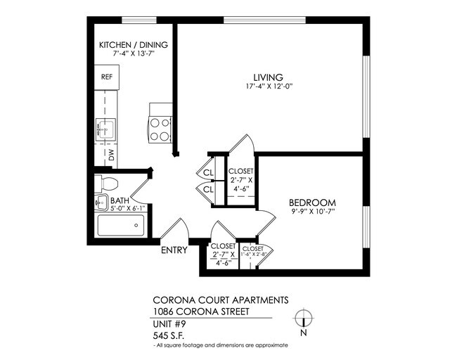 Floorplan - Corona Court Apartments