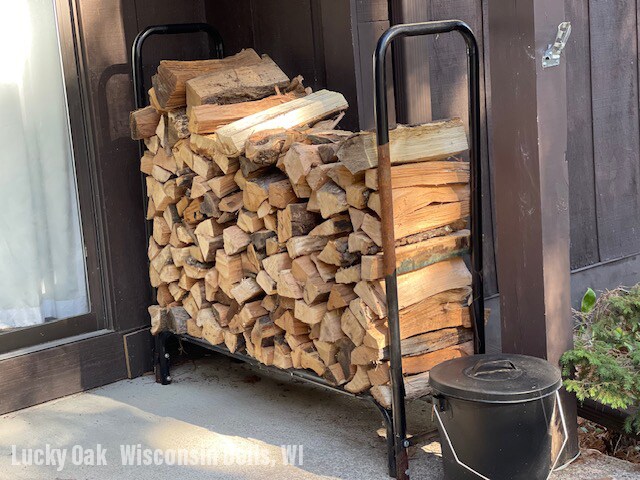 Full rack of wood available for your use - 7 Oak Trl