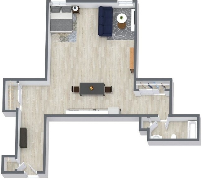 Floorplan - Walnut Tower Apartments