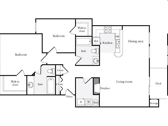 2BR/2BA - Redmond Park Apts