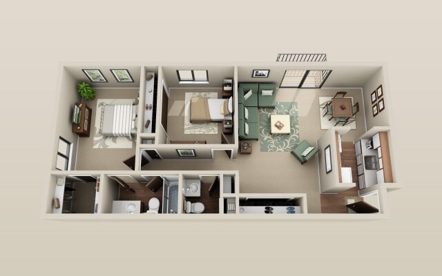 2BR/1.5BA - Country Squire