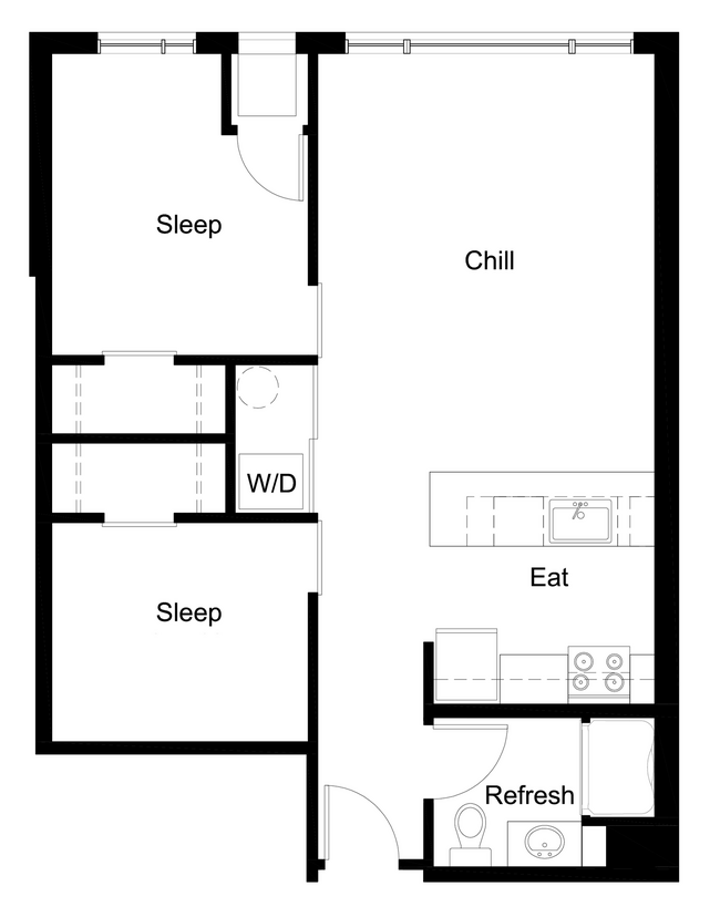Floorplan - Outfield Ball Park Lofts