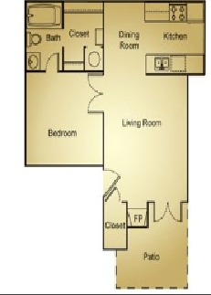 1BR/1BA - Hampton Woods