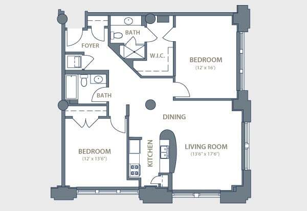 Floorplan - The Lofts At 1835 Arch