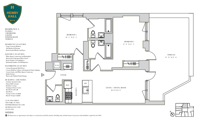 Floorplan - Henry Hall