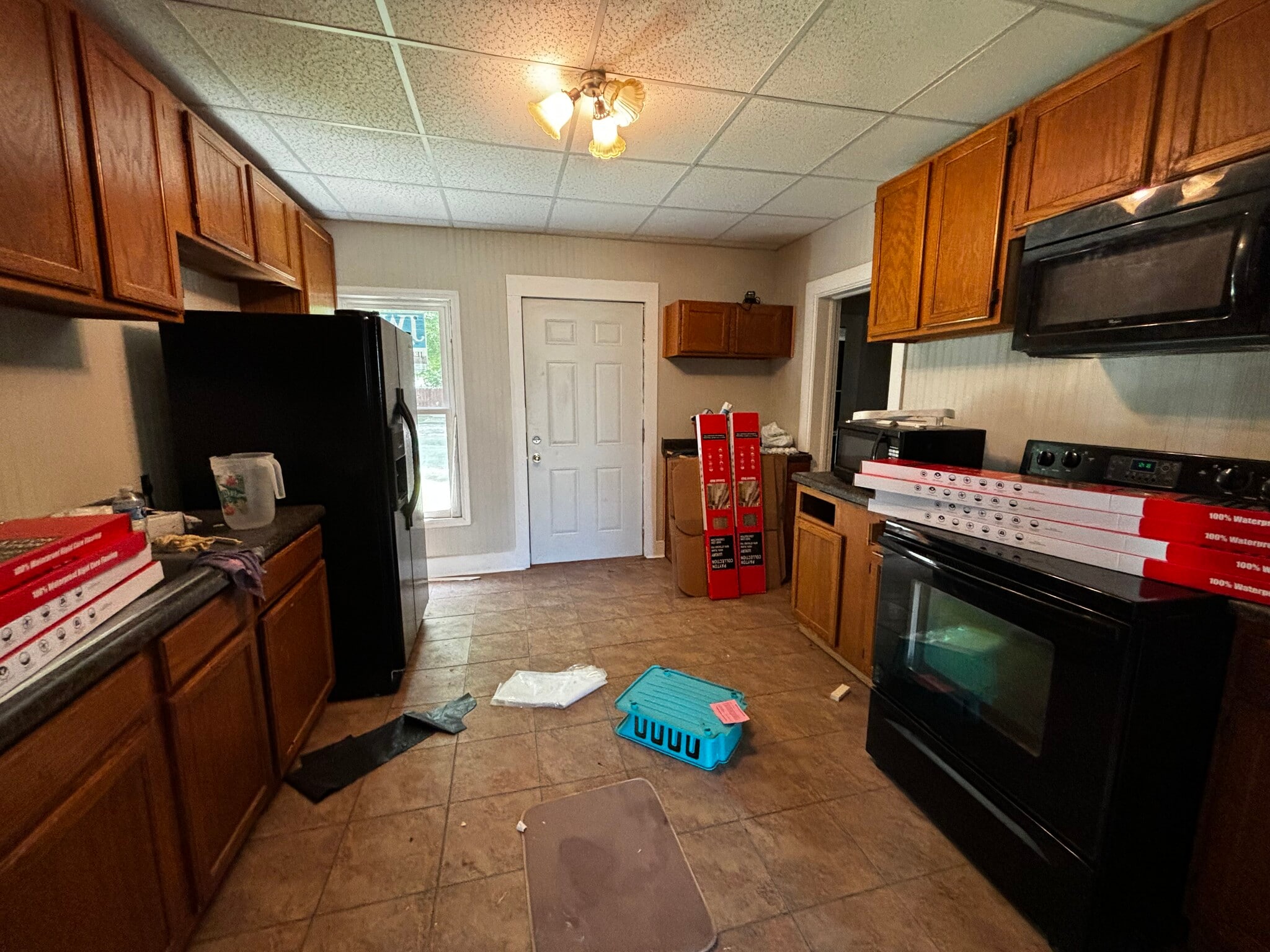 Kitchen from dining room - 420 E 2nd Ave