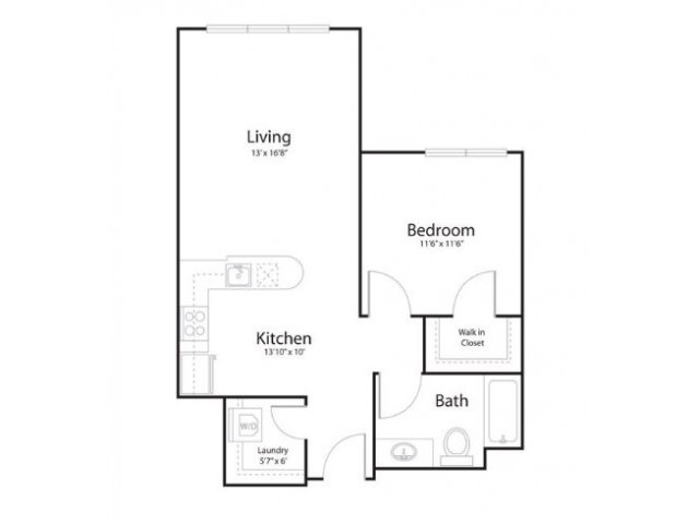 Floor plan 1v1 - Waterline