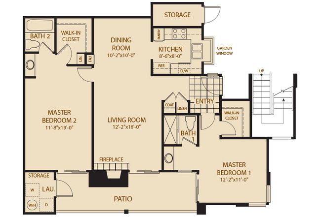 Floorplan - Ridgecrest Apartments