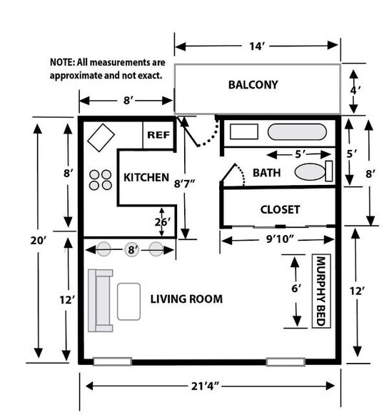 Floor plan - 1833 N Williams St