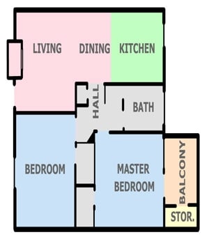 2BR/1BA - Rio Springs