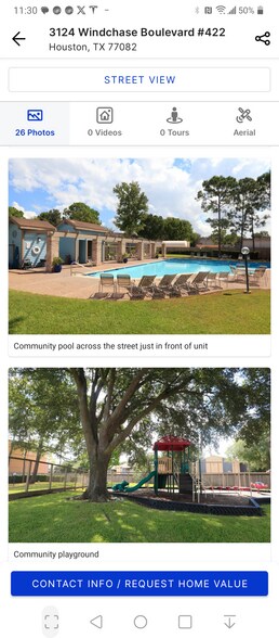 Gated playground across the street. - 3124 Windchase Blvd