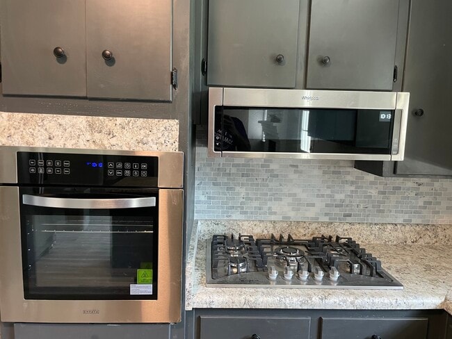 Wall Oven, Gas Cooktop, and built in Microwave - 1720 Fireman Dr