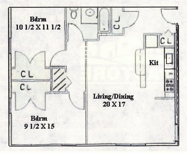 2BR/1BA - Laurel Ridge Apartments