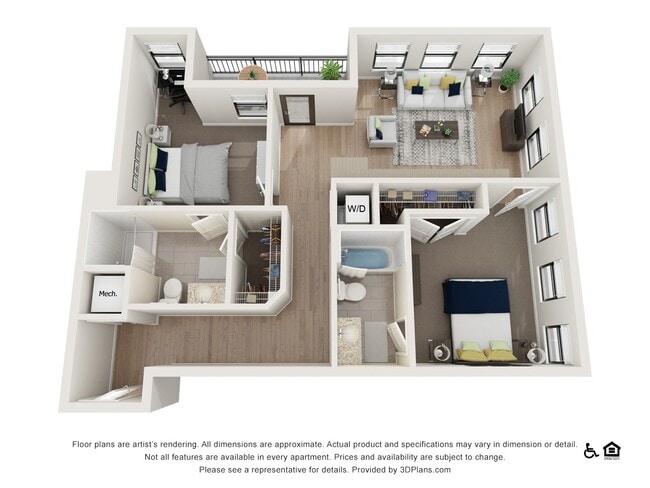 Floorplan - The Baxly Apartments