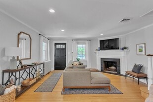 Living room entrance with comfy couch and seating.  Roku TV equipped. - 2314 Bryn Mawr Ave