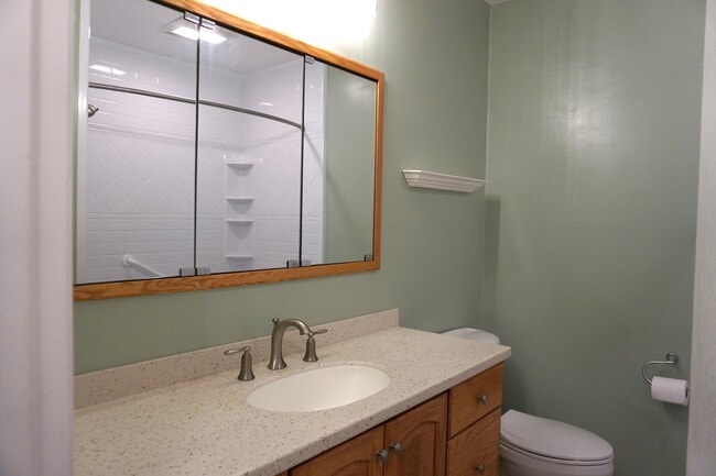 Second bathroom with ample storage in vanity and closet - 2917 North Star Rd
