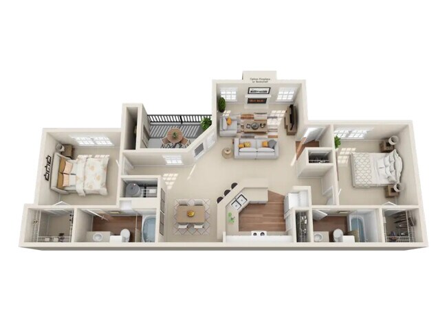 Floorplan - Indian Creek Apartments