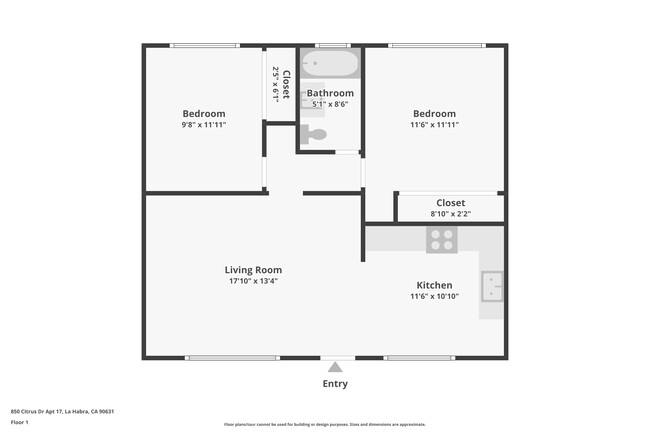 Floorplan - Citrus Apartments