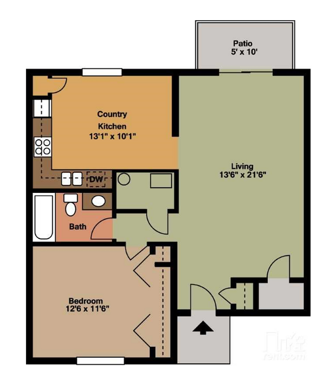 Floorplan - Abbey Lane Apartments