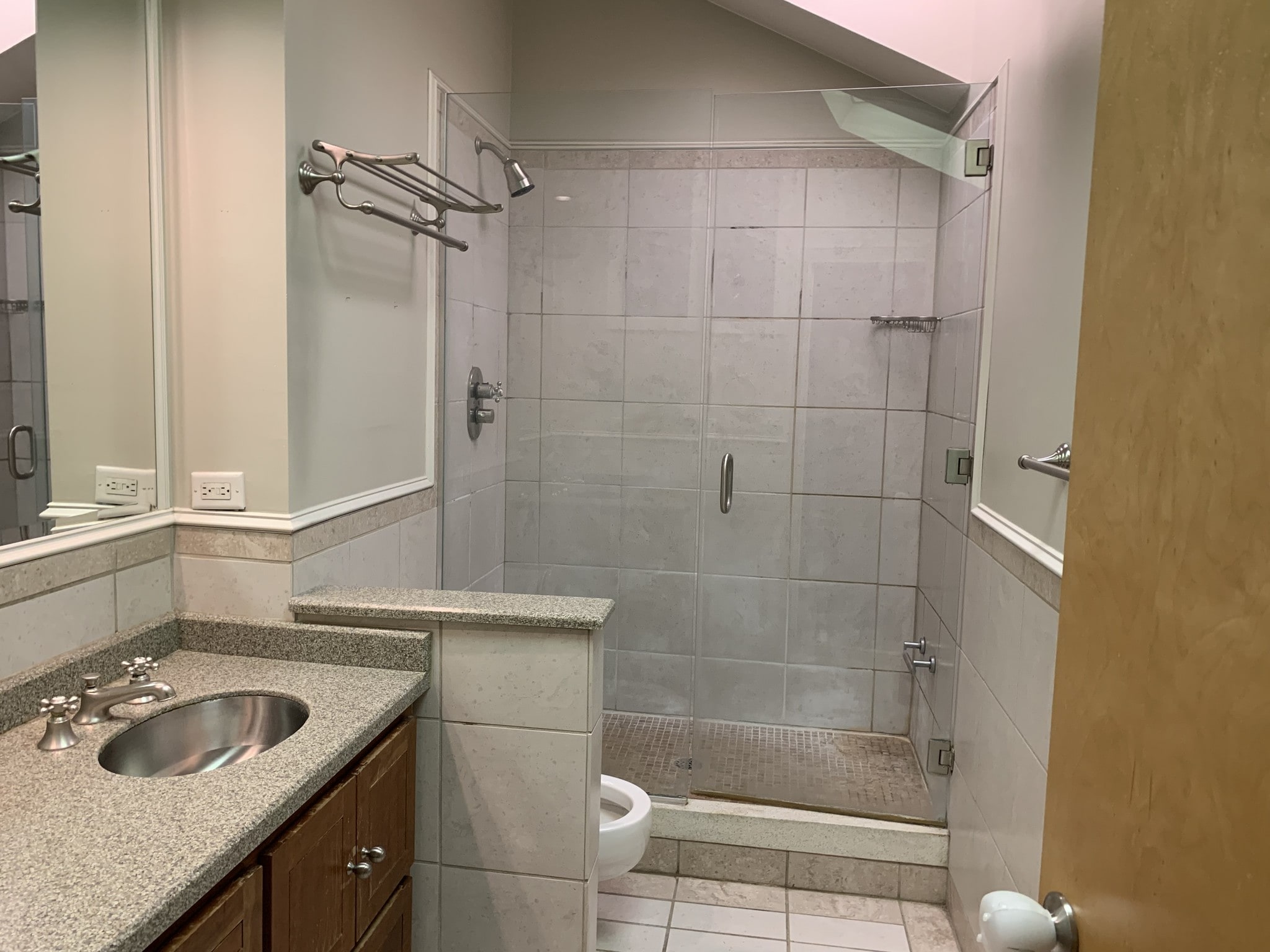 Bathroom with double sinks - 801 S Wells St