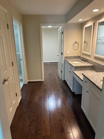 master bath with two closets and a linen closet - 2350 Montevallo Rd
