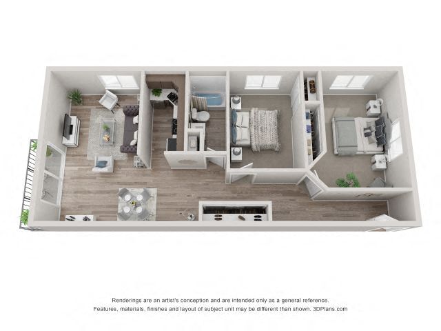 Floorplan - Eagle Creek Apartments